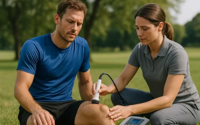 Trattamento professionale ultrasuoni per atleti