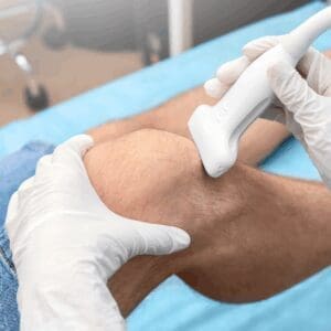 ultrasuoni per dolore al ginocchio senza intervento